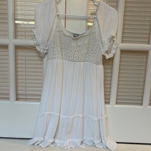 Charlotte Russe White Ruffle Dress